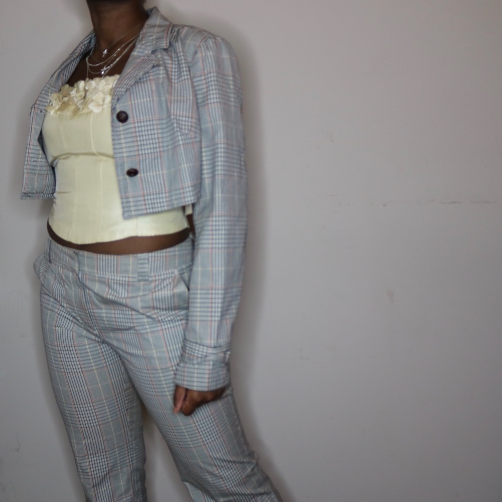 Y2K ISAAC MIZRAHI SUIT DEAD STOCK ! 100% COTTON